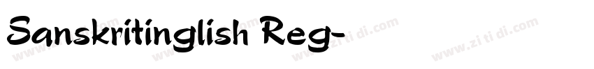 Sanskritinglish Reg字体转换